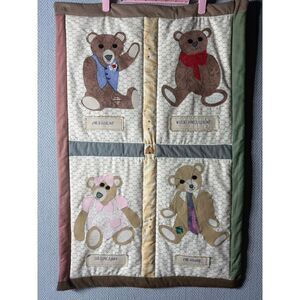 Vintage Bear Quilt Hanging Wall Decor